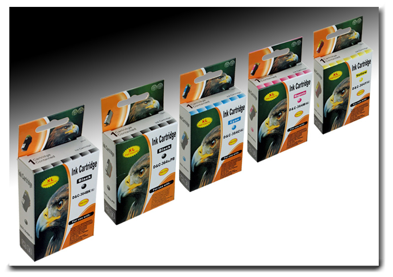 DC-Patronen HP364 im 5 Patronen Set