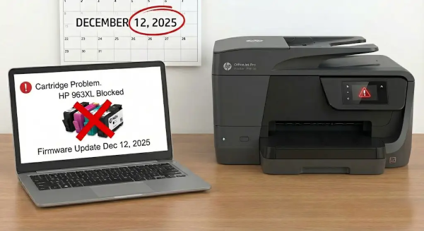 HP Firmware-Update blockiert alternative Patronen: 963XL, 912XL, 903XL &amp; 953XL (Dezember 2025) - HP Update blockiert 963XL, 912XL, 903XL &amp; 953XL | Gigao