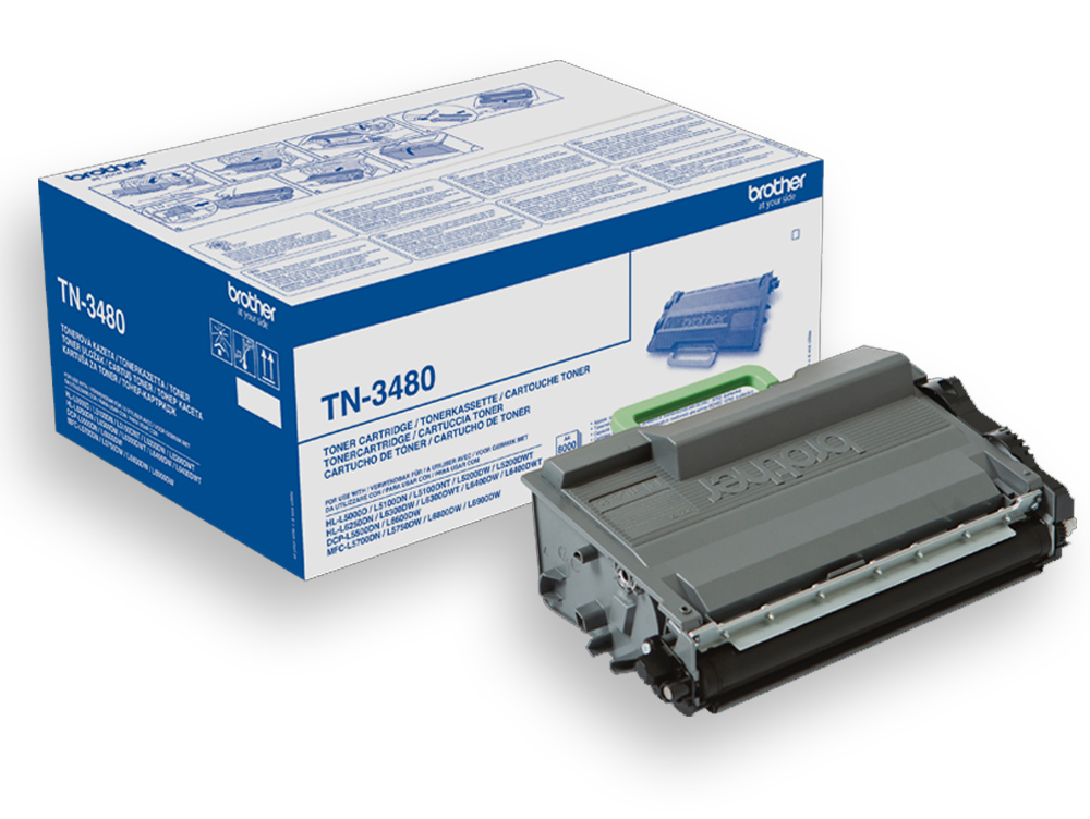 Brother Toner TN-3480 TN3480 Original Schwarz 8000 Seiten