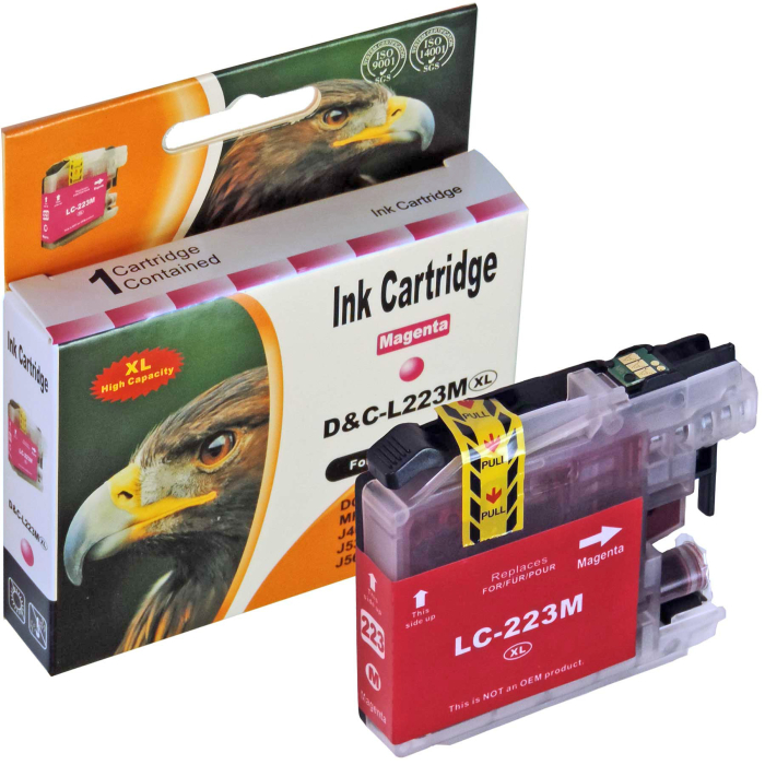 Patrone der Marke D&C ersetzt Brother LC-125 M