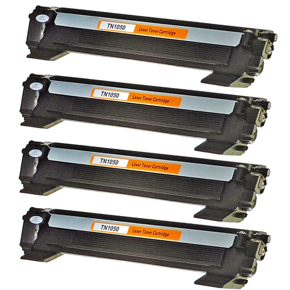 Kompatibel Brother TN-1050 XXL Toner Multipack 4 schwarze Tonerpatronen für je 2.000 Seiten von Gigao