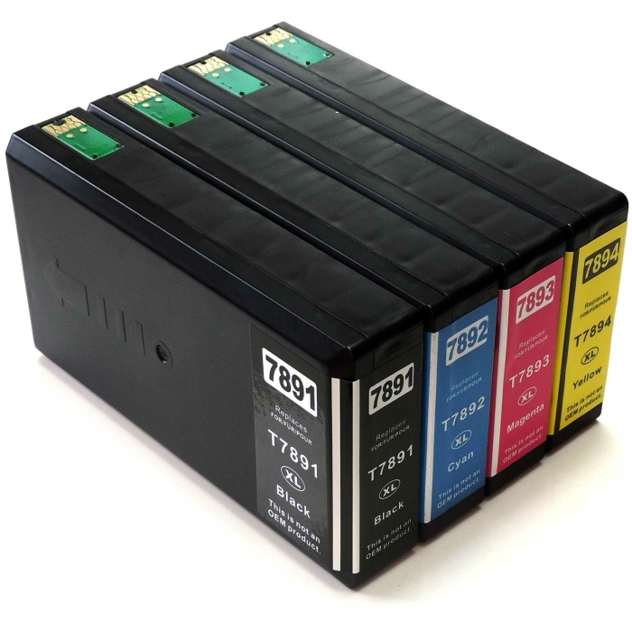 Kompatibel 4er Set Epson 78XL, T789 Druckerpatronen Tinte von D&amp;C