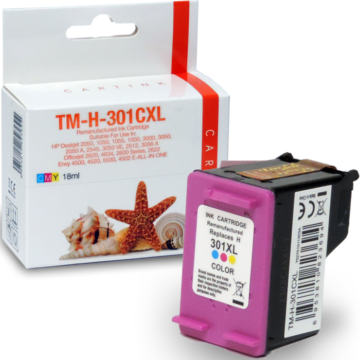 Kompatibel HP 301XL, CH564EE C Color Cyan / Magenta /...