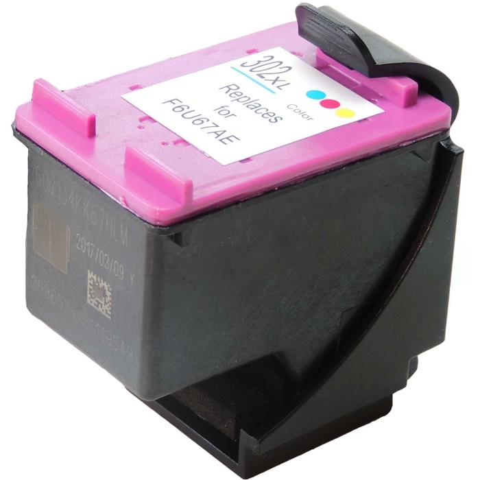 Kompatibel HP F6U67AE, 302XL C Color Cyan Magenta Gelb...
