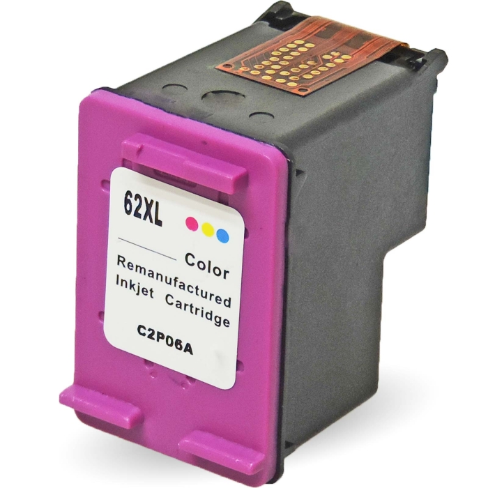 Kompatibel HP 62XL, C2P07AE C Color Cyan / Magenta / Gelb...