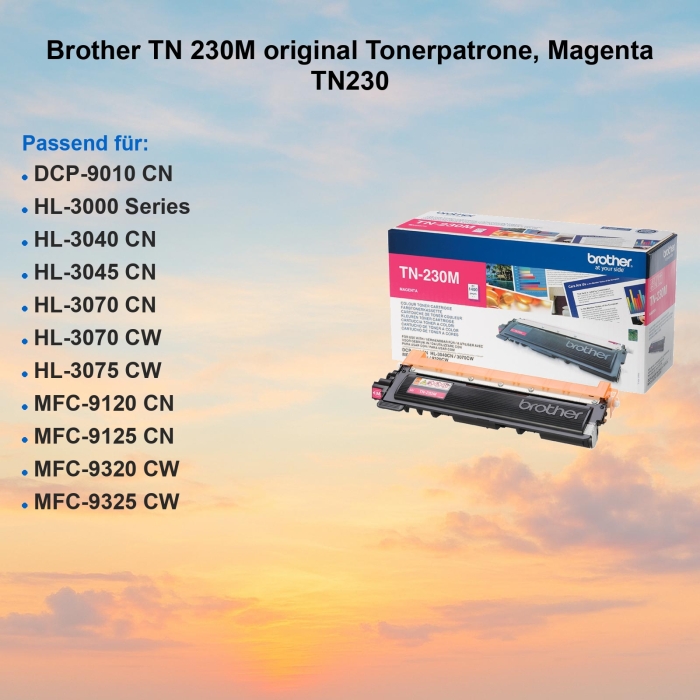 Brother TN 230M original Tonerpatrone, Magenta TN230