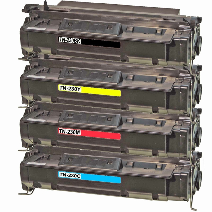 Kompatibel Brother TN-230BK, TN-230C, TN-230M, TN-230Y Sparset 4 Toner alle Farben von Gigao