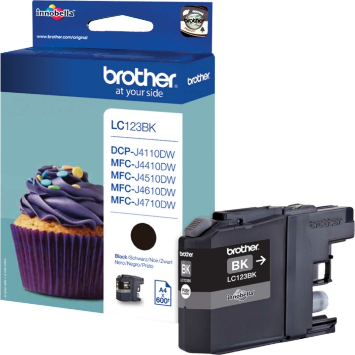 Original Brother Druckerpatrone LC-123BK Tinte Farbe...