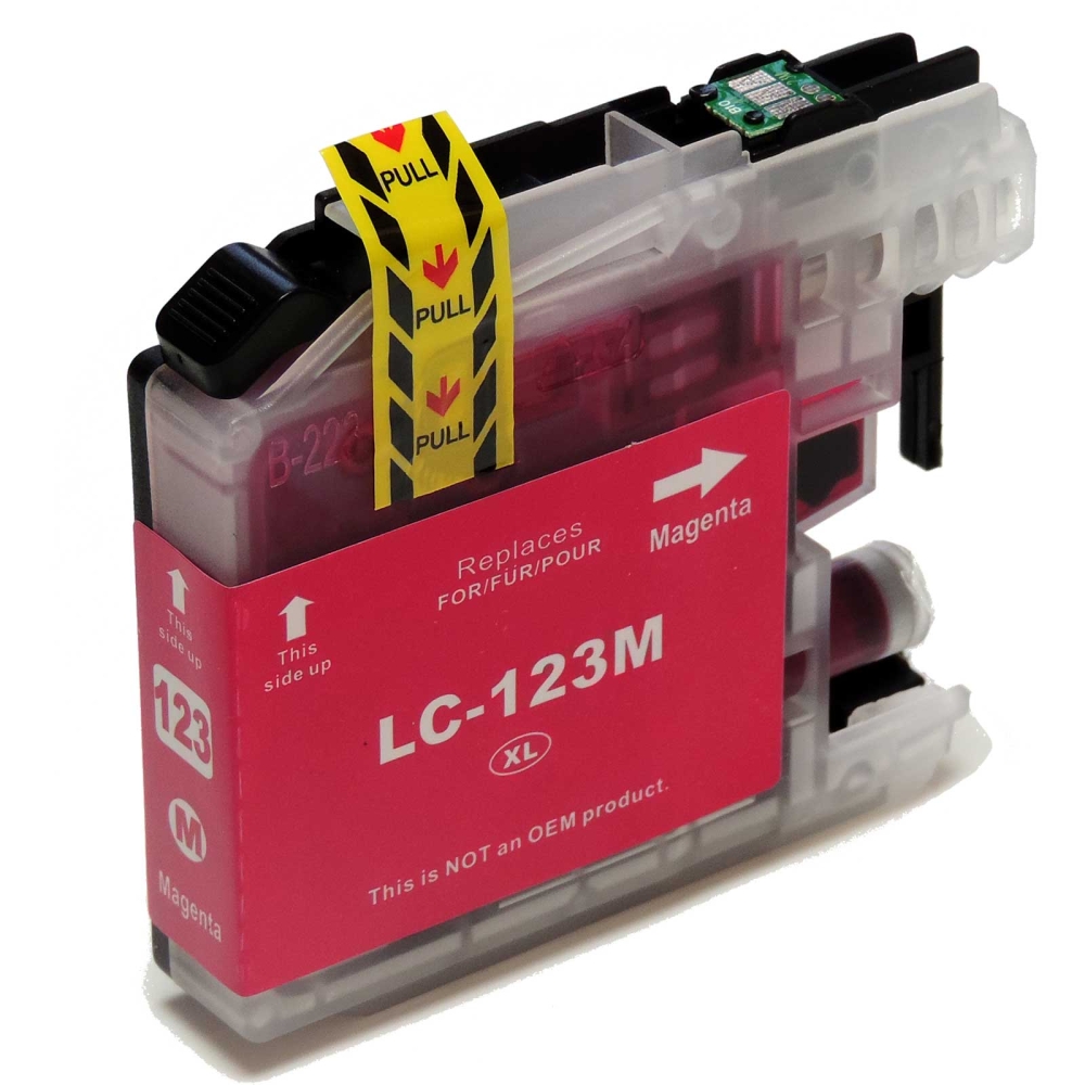 Kompatibel Brother LC-123 XL M Magenta Rot Druckerpatrone für 600 Seiten von D&C