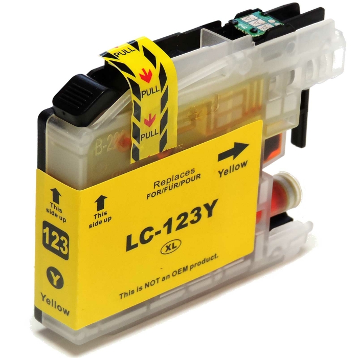 Kompatibel Brother LC-123 XL Y Yellow Gelb Druckerpatrone für 600 Seiten von D&C