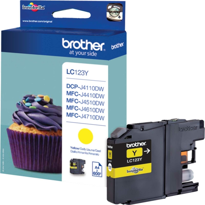 Brother Tinte LC-123 Original Kombi-Pack Schwarz Cyan Magenta Gelb LC123VALBPDR