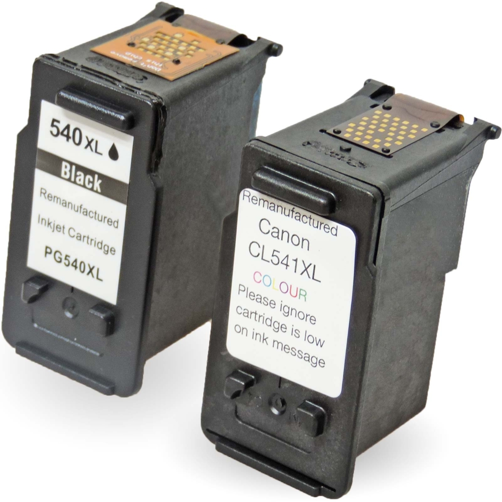 Wiederbefüllt 2er Set Canon PG-540XL BK + CL-541XL C Druckerpatronen wiederbefüllt Schwarz + alle Farben von Gigao