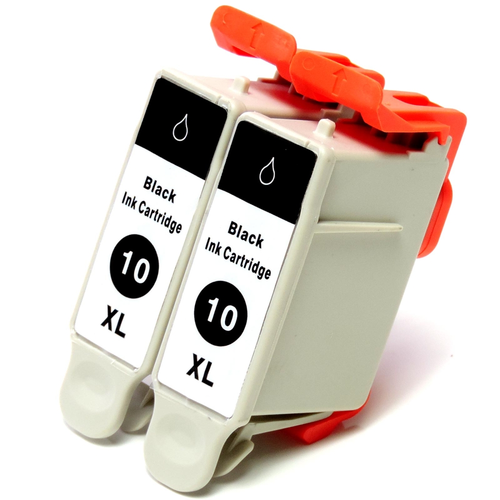 Kompatibel 2x Kodak 10XL, 3949922 BK Black Multipack schwarze Druckerpatronen je 420 Seiten von Gigao