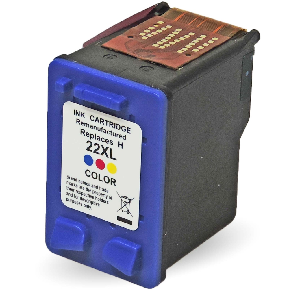 Wiederbefüllt 2er Set HP 21XL BK C9351AE + 22XL C C9352AE Druckerpatronen wiederbefüllt Schwarz + alle Farben von Gigao