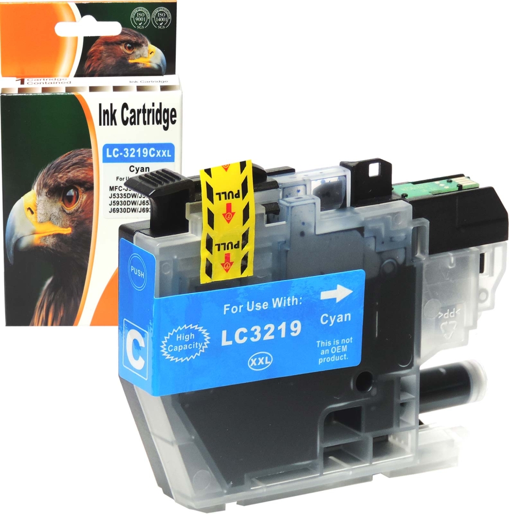 Kompatibel Brother LC-3219 XXL C Cyan Blau Druckerpatrone für 1.500 Seiten von D&C