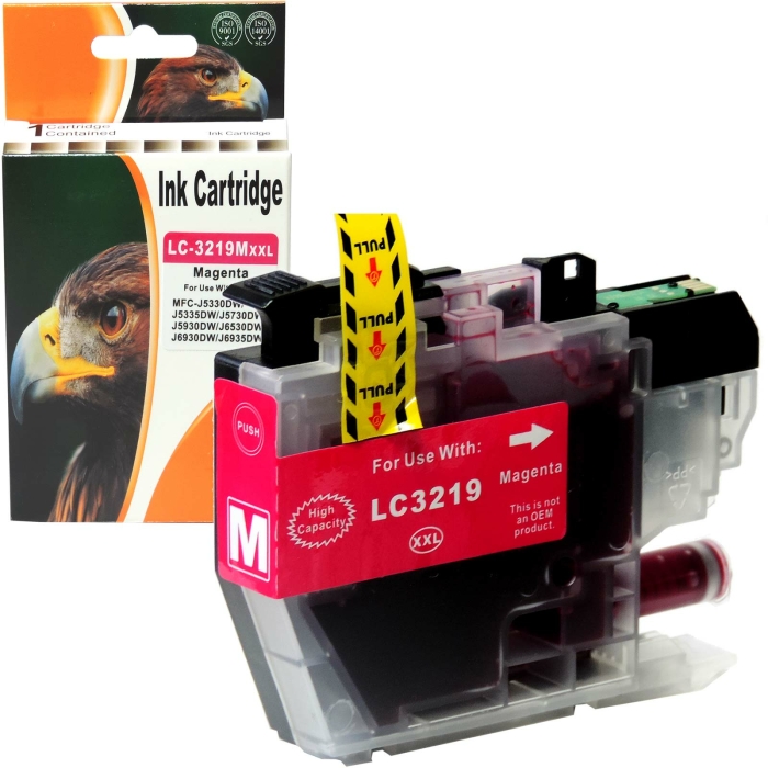 Kompatibel Brother LC-3219 XXL M Magenta Rot Druckerpatrone für 1.500 Seiten von D&C