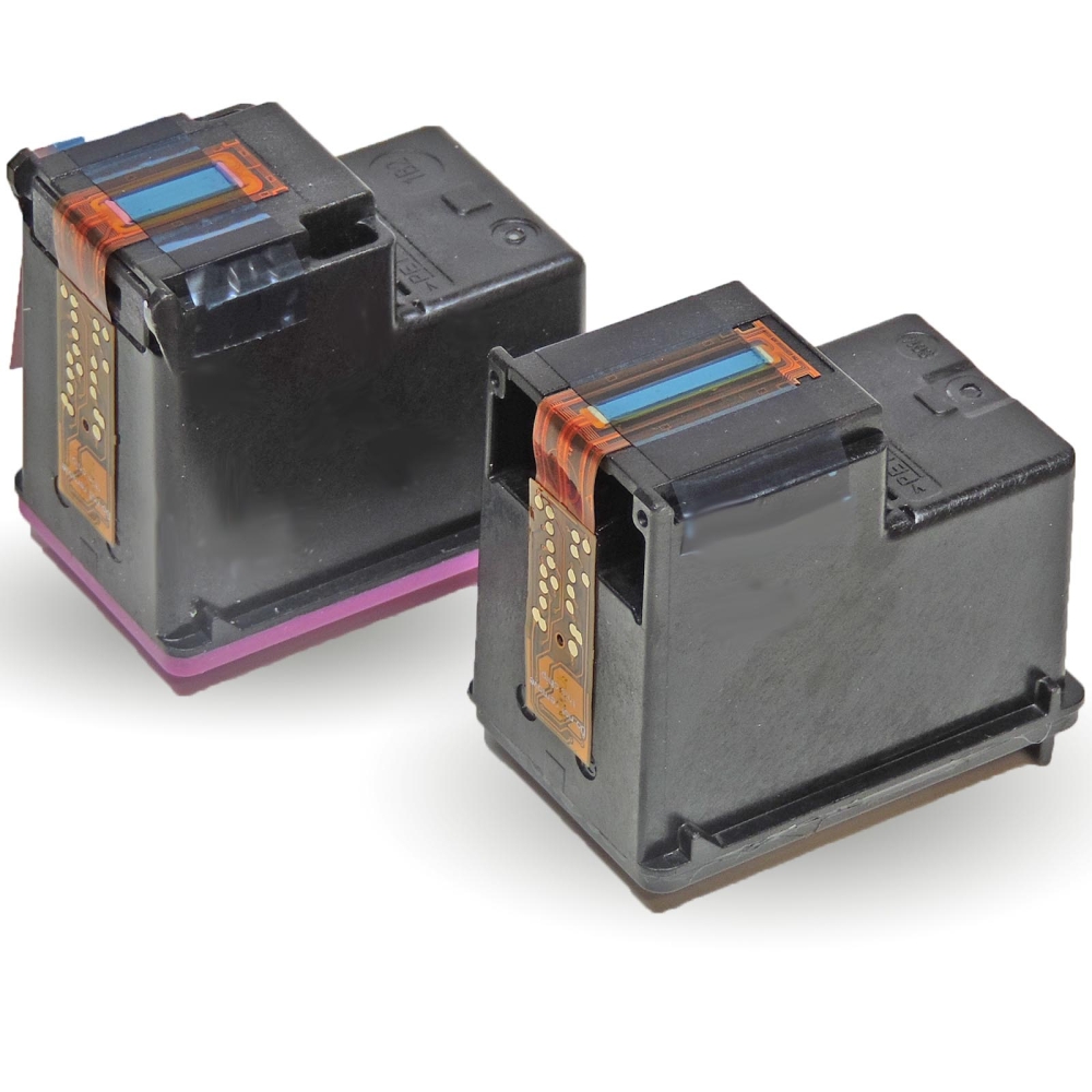 Wiederbefüllt 2er Set HP 304XL BK N9K08AE + 304XL C N9K07AE Druckerpatronen wiederbefüllt Schwarz + alle Farben von Gigao