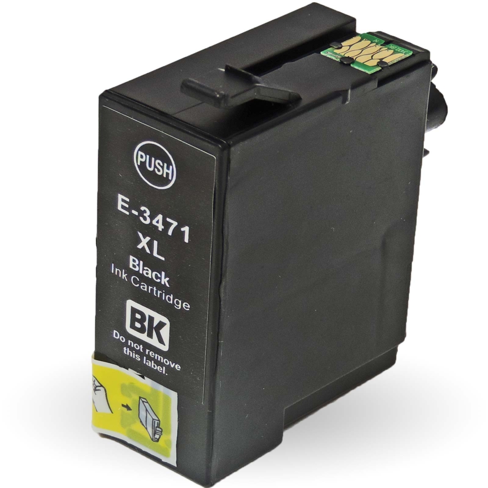 Kompatibel Epson Golfball, T3471, 34XL, C13T34714010 BK Schwarz Black Druckerpatrone für 1.100 Seiten von D&C