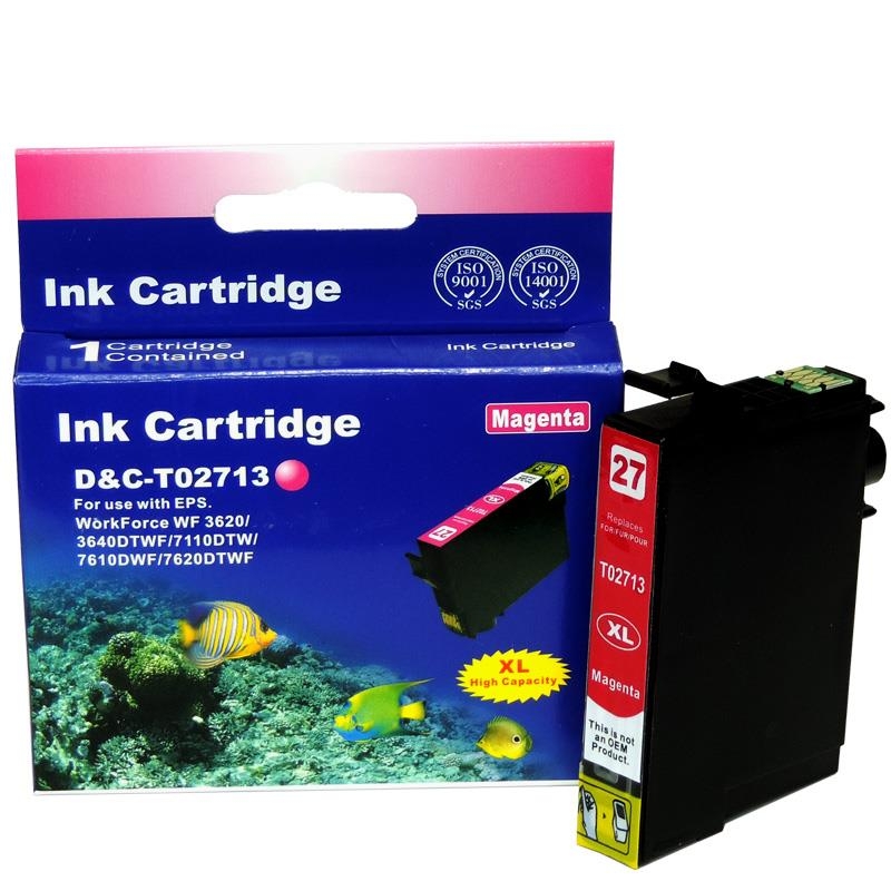 Kompatibel 4er Set Epson Wecker, T2715, 27XXL, C13T27154010 Druckerpatronen Tinte von D&C