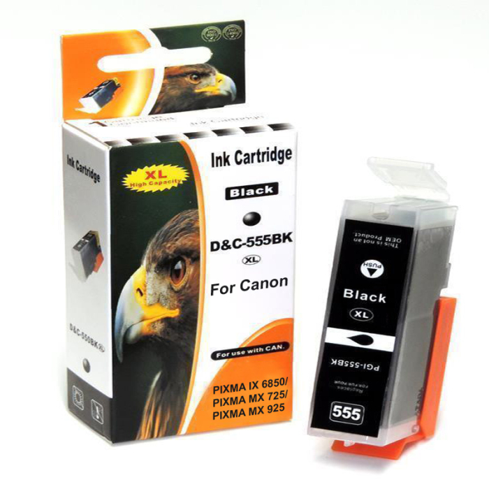 Kompatibel 5er Set Canon CLI-551 XL, PGI-555 XXL Druckerpatronen Tinte von D&C