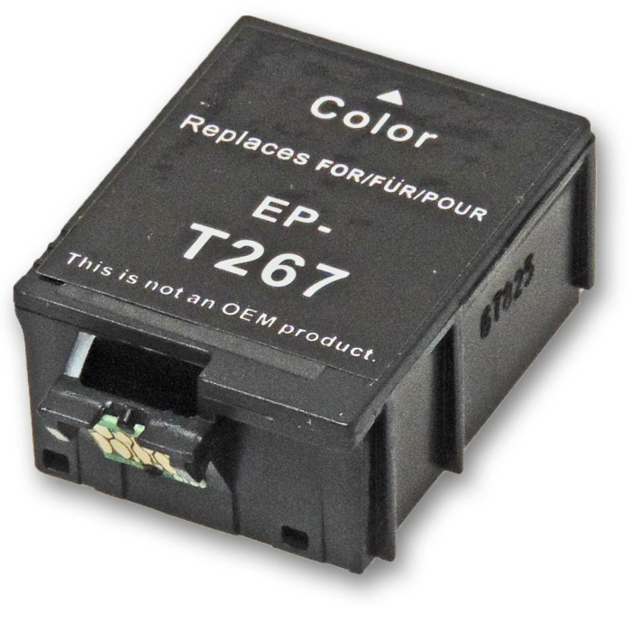 Kompatibel Epson 267, T2670, C13T26704010, Globus C Color Cyan / Magenta / Gelb Druckerpatrone f&uuml;r 200 Seiten von Gigao