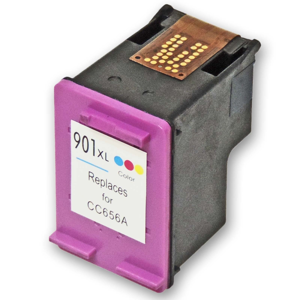 Kompatibel HP 901XL, CC656AE C Color Cyan / Magenta / Gelb Druckerpatrone für 600 Seiten von Gigao