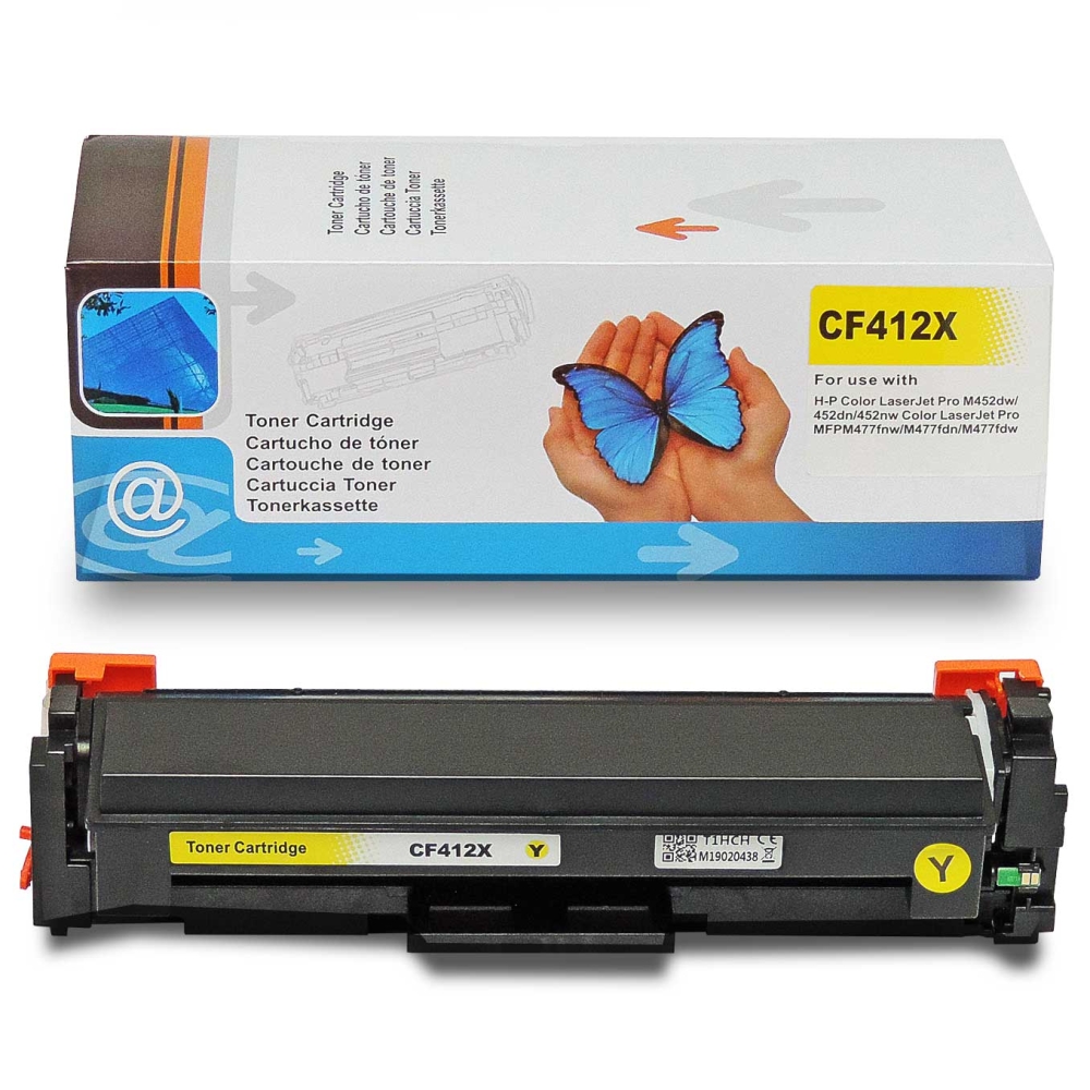 Kompatibel HP CF412X, 410X Y Yellow Gelb Toner Patrone für 5.000 Seiten von D&C