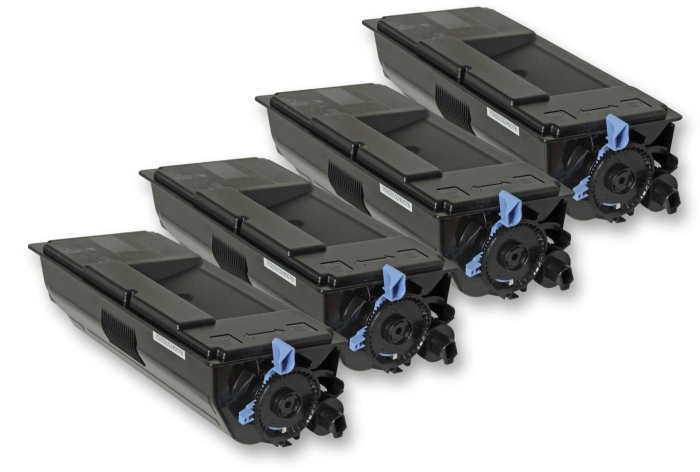 Kompatibel Kyocera 1T02MS0NL0, TK-3100 Toner Multipack 4 schwarze Tonerpatronen f&uuml;r je 12.500 Seiten von Gigao