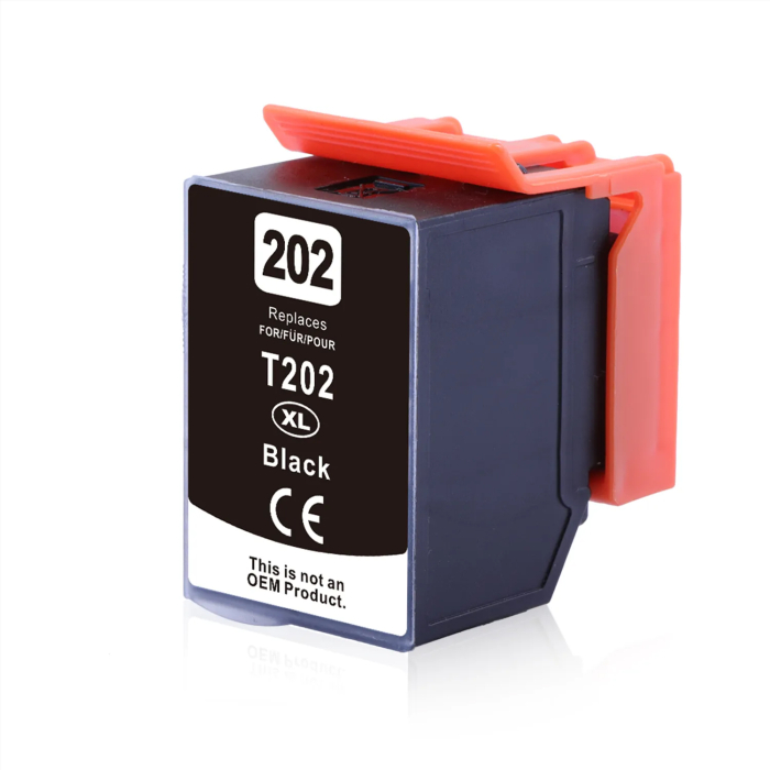 Kompatibel Epson Kiwi, T02G1, 202XL, C13T02G14010 BK Schwarz Black Druckerpatrone für 550 Seiten von D&C