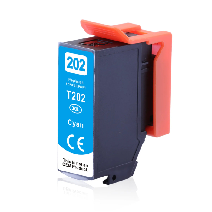 Kompatibel Epson Kiwi, T02H2, 202XL, C13T02H24010 C Cyan Blau Druckerpatrone für 650 Seiten von D&C