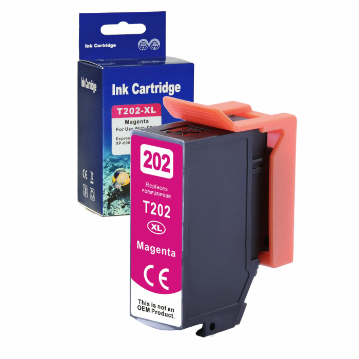Kompatibel Epson Kiwi, T02H3, 202XL, C13T02H34010 M Magenta Rot Druckerpatrone für 650 Seiten von D&C