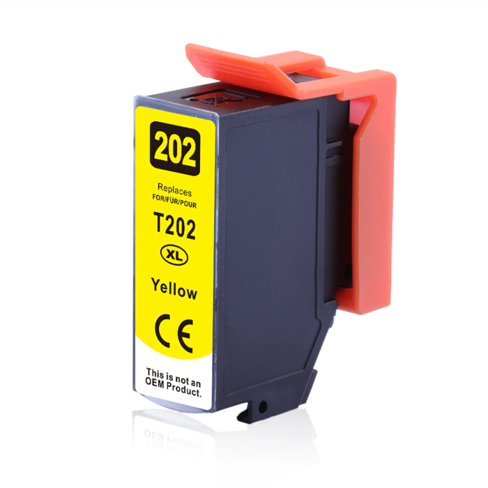 Kompatibel Epson Kiwi, T02H4, 202XL, C13T02H44010 Y Yellow Gelb Druckerpatrone für 650 Seiten von D&C