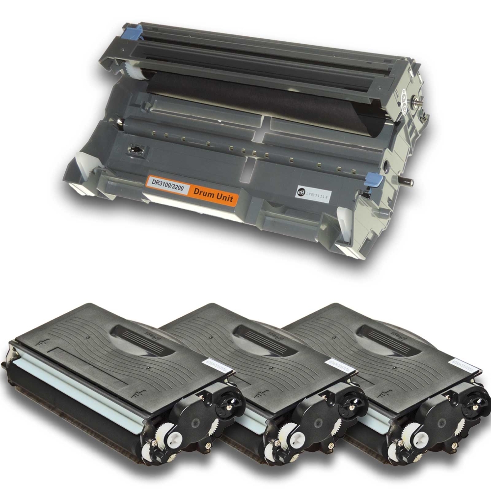 Kompatibel Brother DR-3200 + 3x TN-3280 Trommel und Toner Sparset von D&C