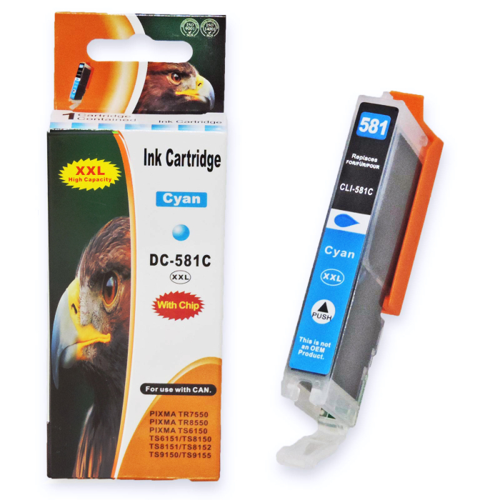 Kompatibel 10er Set Canon CLI-581 XXL, PGI-580 XXL Druckerpatronen Tinte alle Farben von D&amp;C