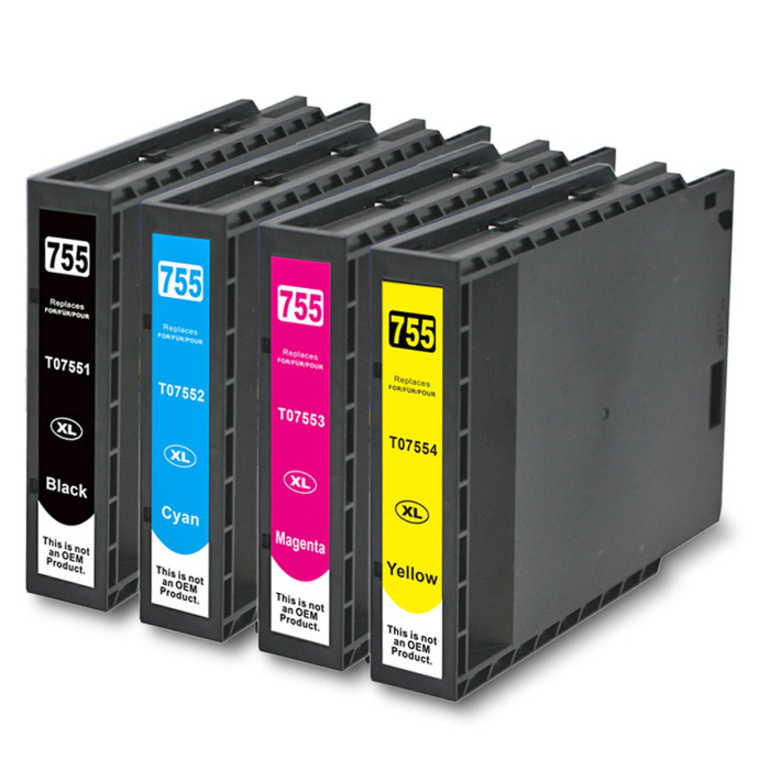 Kompatibel 4er Set Epson T7551XL, T7552XL, T7553XL, T7554XL Druckerpatronen Tinte von D&amp;C