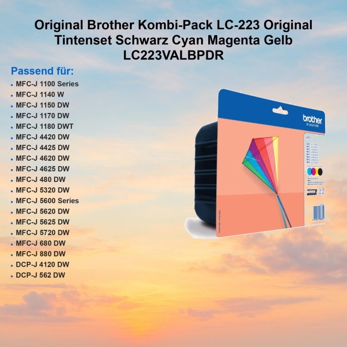 Original Brother Kombi-Pack LC-223 Original Tintenset...