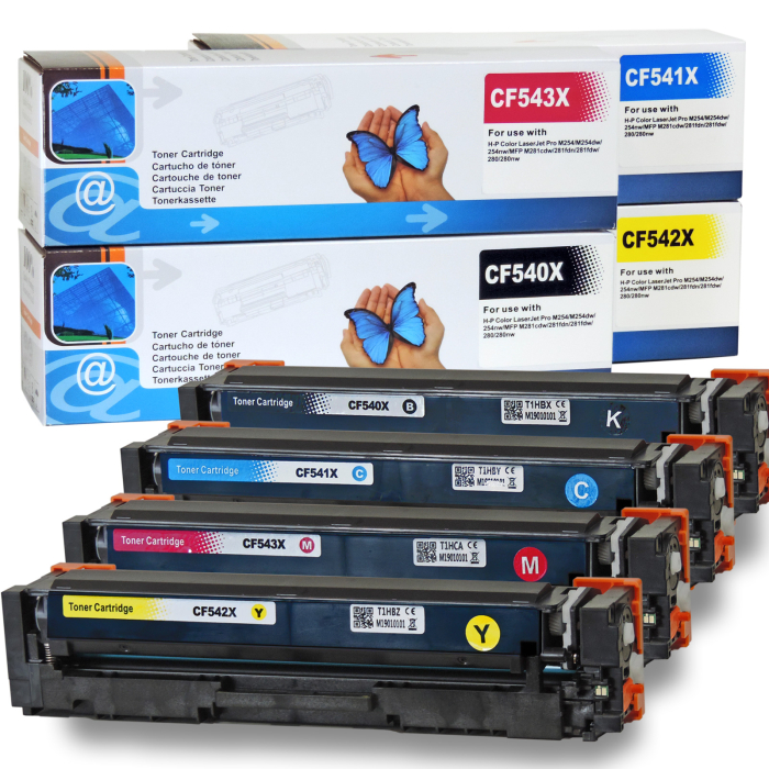 Kompatibel HP 203X, CF541X C Cyan Blau Toner Patrone für 2.300 Seiten von D&C