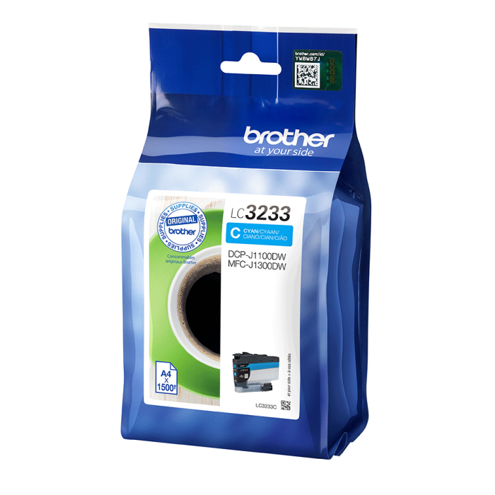 Original Brother Druckerpatrone LC-3233-C Cyan
