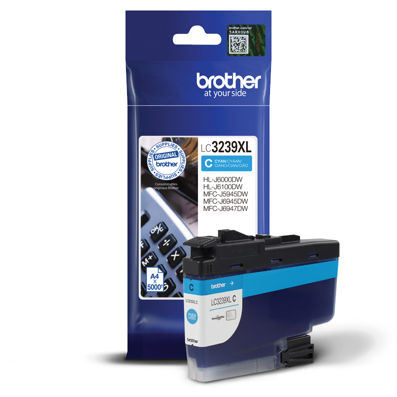 Original Brother Druckerpatrone LC-3239-XL-C Cyan
