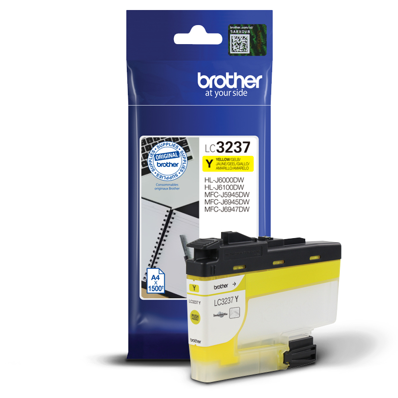 Original Brother Druckerpatrone LC-3237-Y Yellow