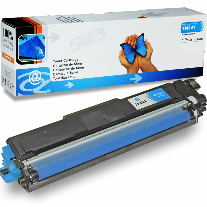 Kompatibel Brother TN-243BK / TN-247BK, TN-243C / TN-247C, TN-243M / TN-247M, TN-243Y / TN-247Y Sparset 4 Toner alle Farben von D&C