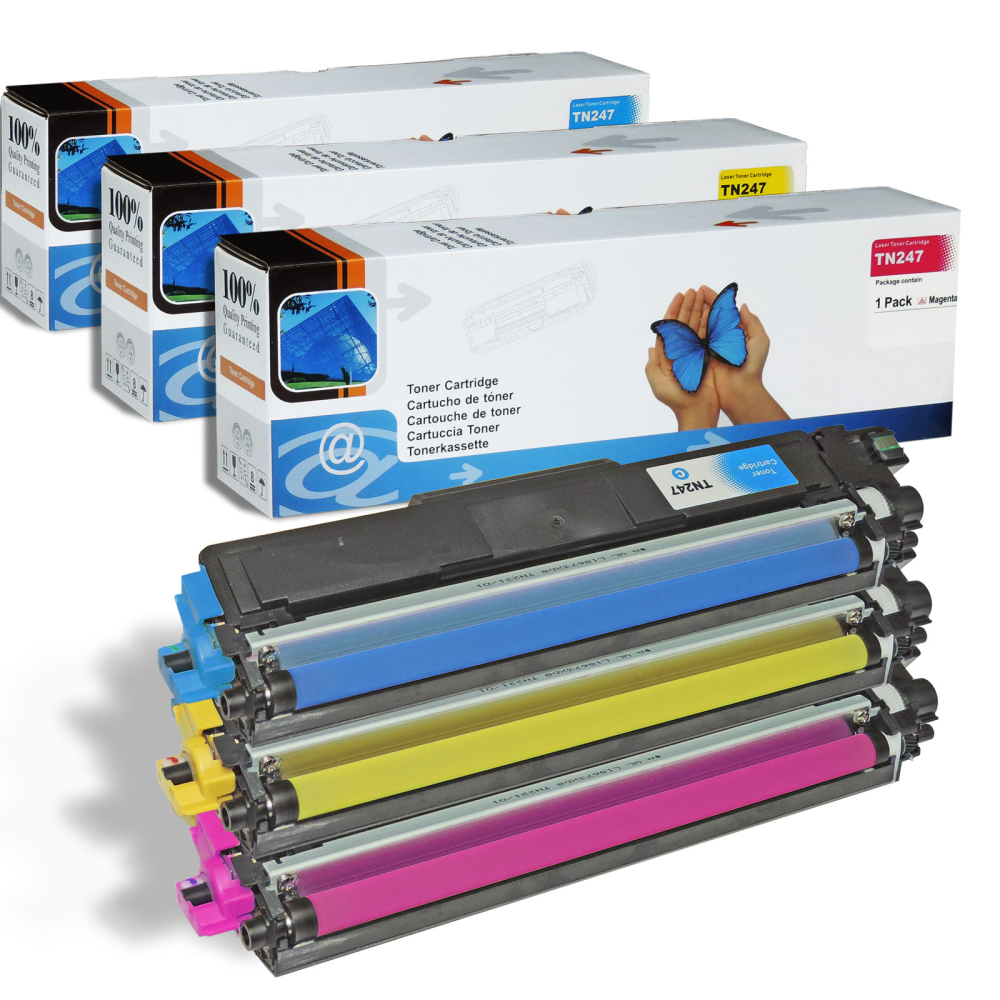 Kompatibel Brother TN-243, TN-247 3er Sparset Toner Cyan, Magenta, Gelb TN-243, TN-247 C,M,Y von D&C