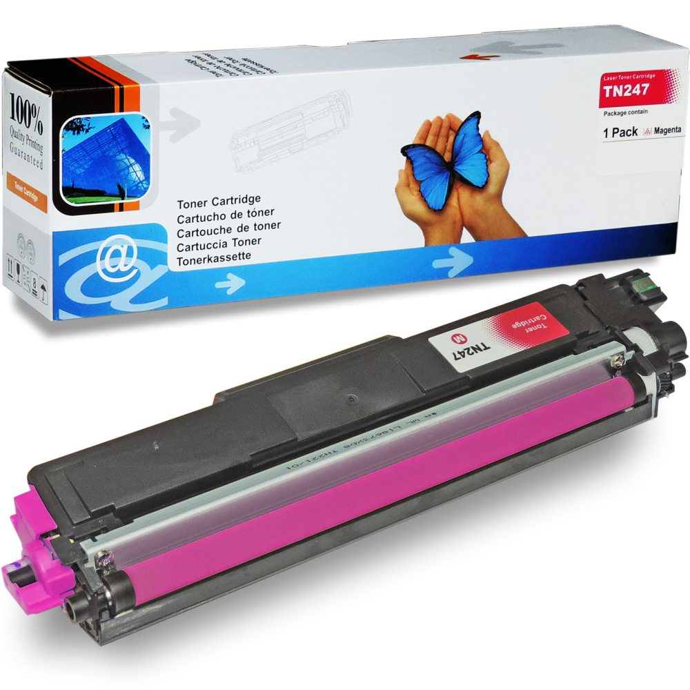 Kompatibel Brother TN-243M, TN-247M Magenta Rot D&C Toner Patrone für 2300 Seiten