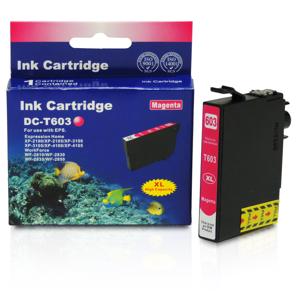 Kompatibel Epson Seestern, T03A3, 603XL, C13T03A34010 M Magenta Rot Druckerpatrone für 350 Seiten von D&C