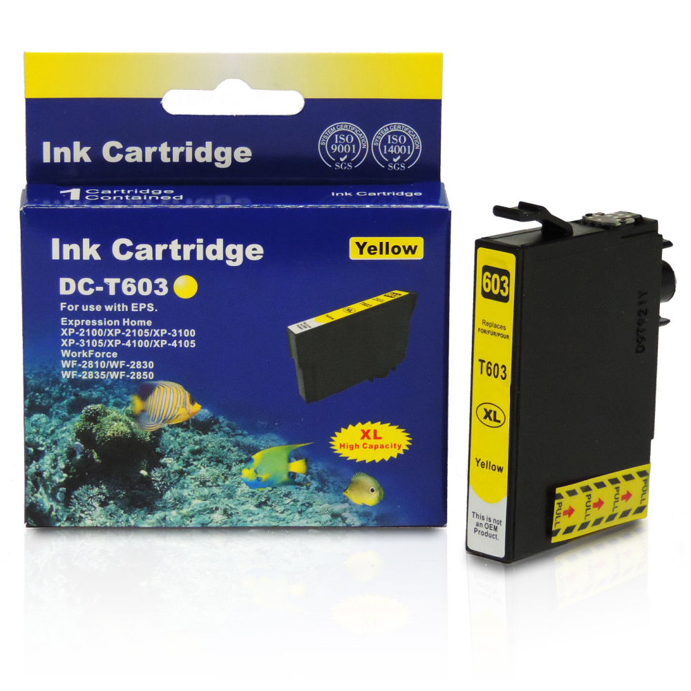 Kompatibel Epson Seestern, T03A4, 603XL, C13T03A44010 Y Yellow Gelb Druckerpatrone für 350 Seiten von D&C