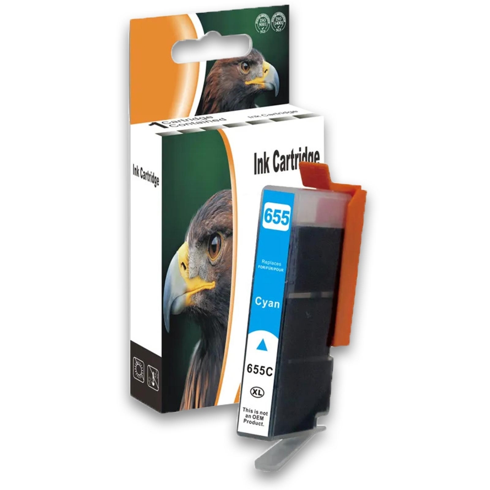 Kompatibel HP 655XL, CZ110AE C Cyan Blau Druckerpatrone für 600 Seiten von D&C