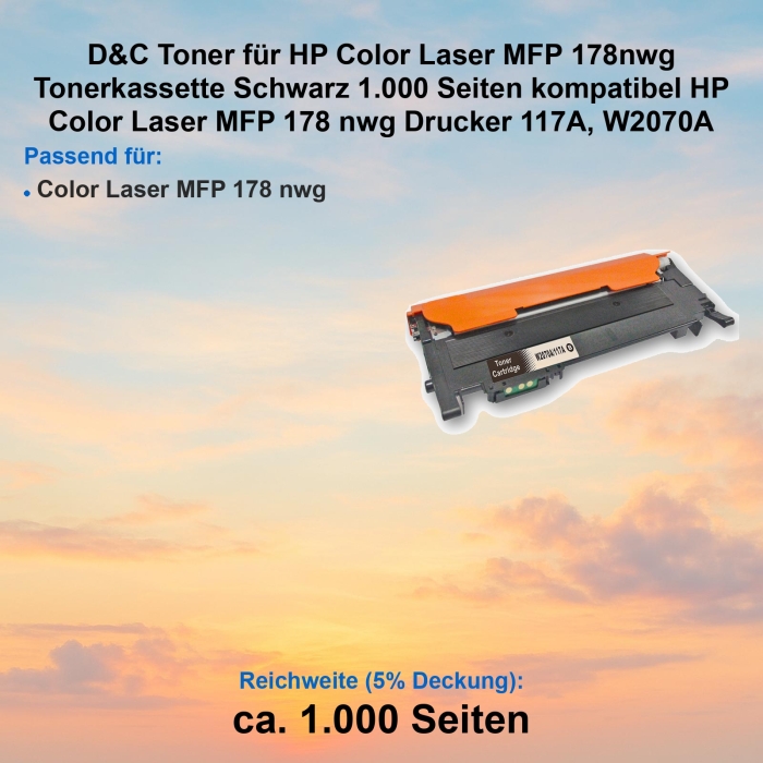Kompatibel Toner HP Color Laser MFP 178 nwg (117A,...