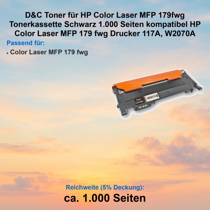 Kompatibel Toner HP Color Laser MFP 179 fwg (117A,...