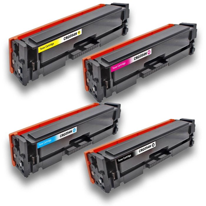 Toner Set kompatibel Canon 054H BK / 3026C002, 054H C / 3027C002, 054H M / 3026C002, 054H Y / 3025C002 Sparset 4 Toner alle Farben von D&C