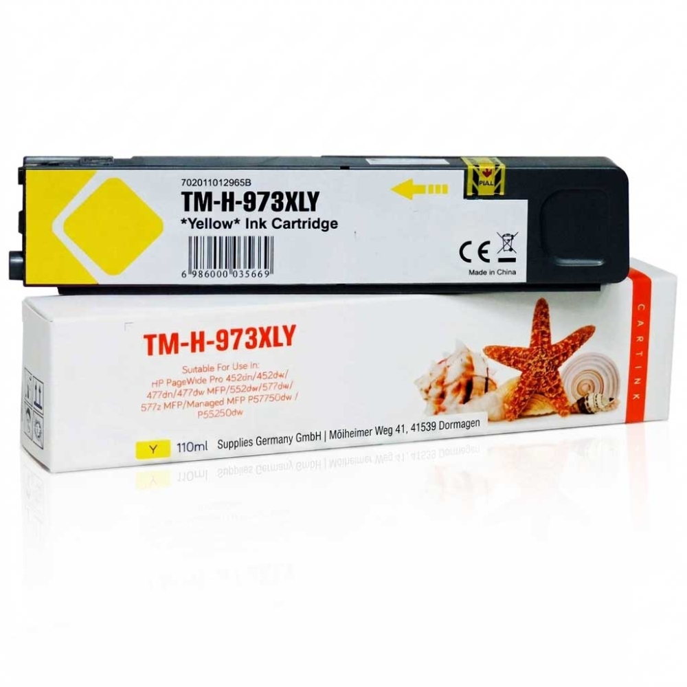 Kompatibel HP 973X, F6T83AE Y Yellow Gelb Gigao Druckerpatrone ca. 7.000 Seiten
